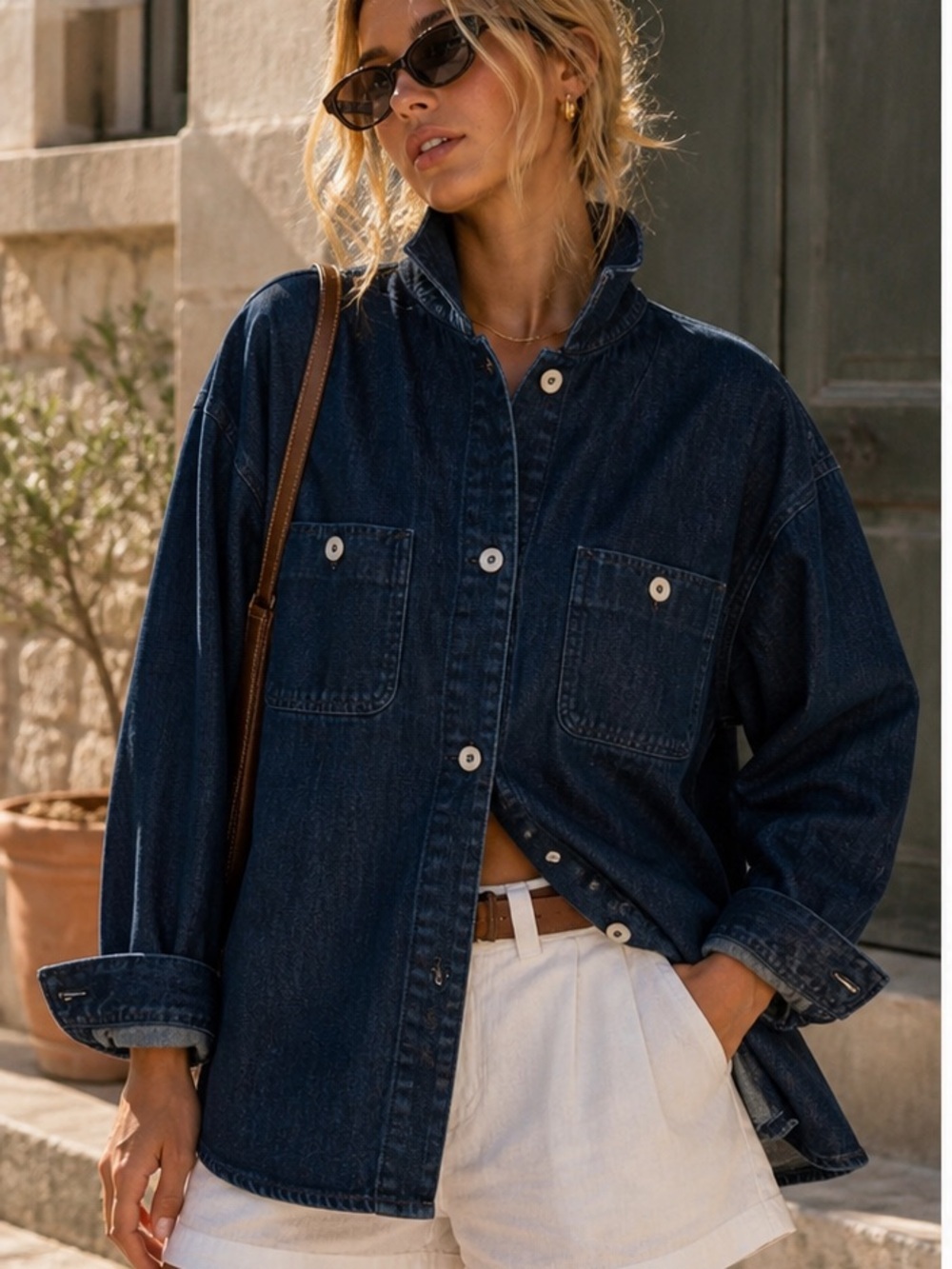 ZARA Heavy Denim Overshirt Jacket XXL | Dark Indigo | Workwear Style | BNWT